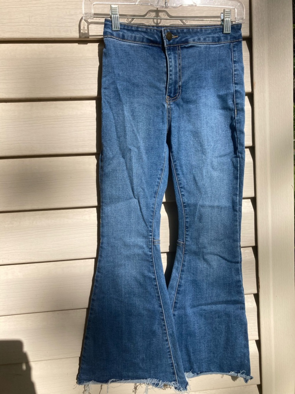 Chelsea & Violet Medium Blue Flare Denim Jeans